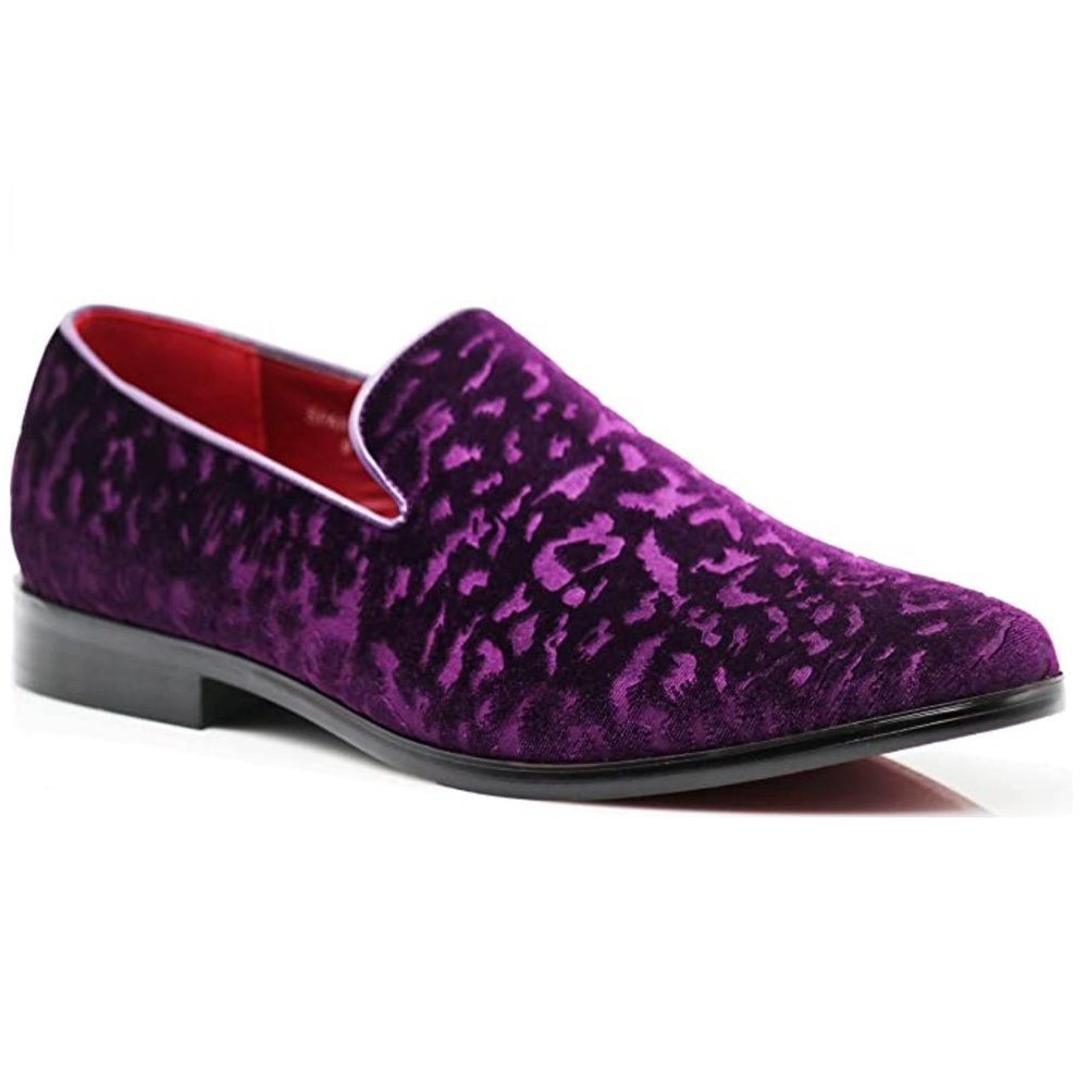 Men's Vintage Velvet Flower Designer Dress Loafers Slip On Shoes Classic Tuxedo